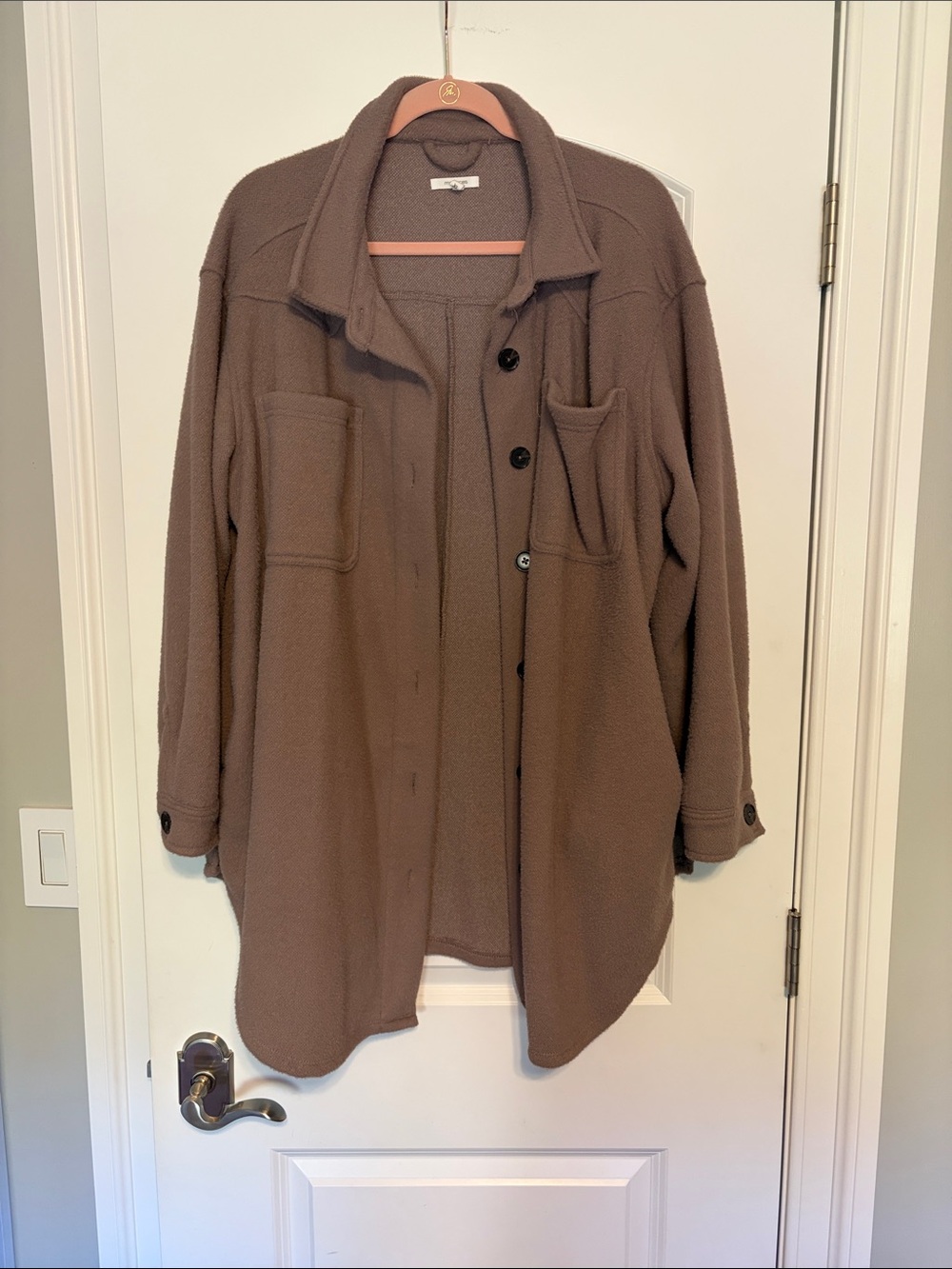 Lavender Women's Fleece Shacket Jacket